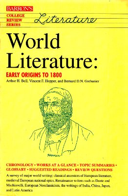 Imagen de archivo de World Literature: Early Origins to 1800 (College Review Series) a la venta por Wonder Book