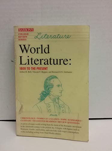 Imagen de archivo de World Literature : 1800-Present a la venta por Better World Books