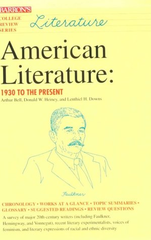Imagen de archivo de American Literature: 1930 To the Present (College Review) a la venta por More Than Words