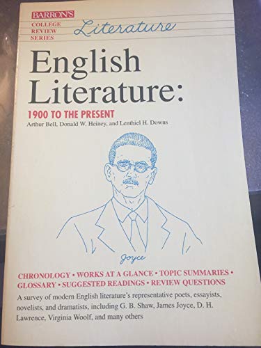 Imagen de archivo de English Literature 1900-Present a la venta por Better World Books: West