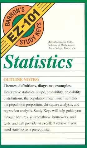 Beispielbild fr Statistics (Barron's EZ-101 Study Keys) zum Verkauf von Wonder Book