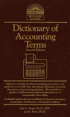Stock image for Dictionary of Accounting Terms (Barron's Business Guides) for sale by Hippo Books