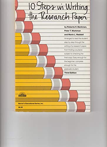 Imagen de archivo de 10 Steps in Writing the Research Paper a la venta por 2Vbooks