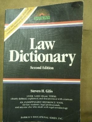 Stock image for Law Dictionary for sale by Wrigley Books