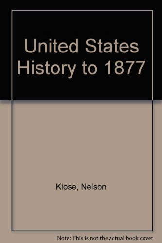 Beispielbild fr United States History to 1877 (1) zum Verkauf von medimops