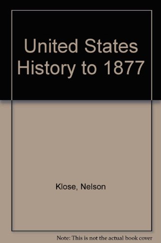 Stock image for United States History to 1877 (1) for sale by medimops