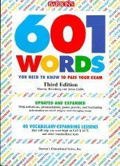 Beispielbild fr Barron's 601 Words You Need to Know for the SAT, PSAT, GRE, State Regents, and Other Standardize zum Verkauf von ThriftBooks-Dallas