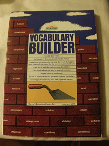 Stock image for Vocabulary Builder for sale by Wonder Book