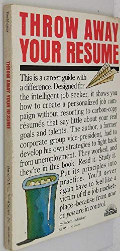 Beispielbild fr Throw Away Your Resume zum Verkauf von Wonder Book