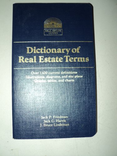 Imagen de archivo de Dictionary of Real Estate Terms a la venta por Better World Books