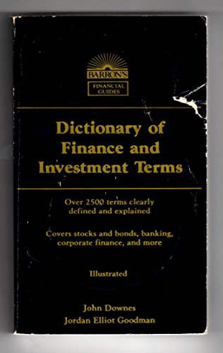 Beispielbild fr Dictionary of Finance and Investment Terms (Barron's Financial Guides) zum Verkauf von Open Books