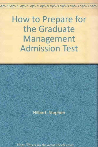 Barron's How to Prepare for the Graduate Management Admission Test GMAT (Barron's Test Prep Series) (9780812025538) by Jaffe, Eugene D.