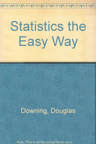 Beispielbild fr Statistics, the easy way zum Verkauf von Wonder Book