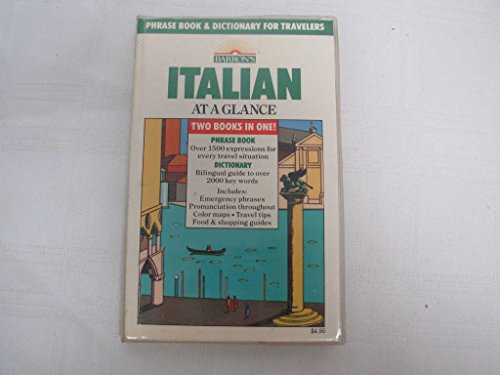 9780812027136: Italian at a Glance: Phrase Book & Dictionary for Travelers