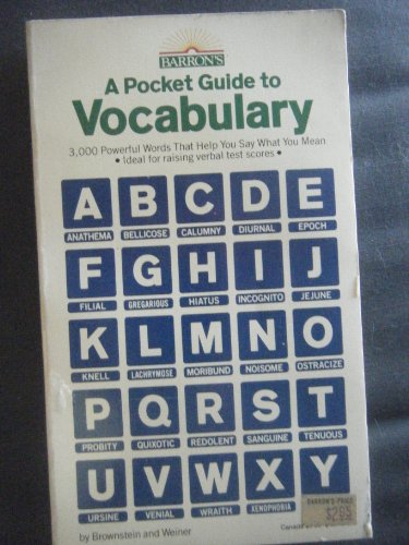 Beispielbild fr A Pocket Guide to Vocabulary zum Verkauf von Ann Becker