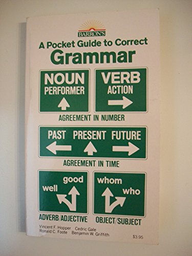 Beispielbild fr A Pocket guide to correct grammar zum Verkauf von SecondSale