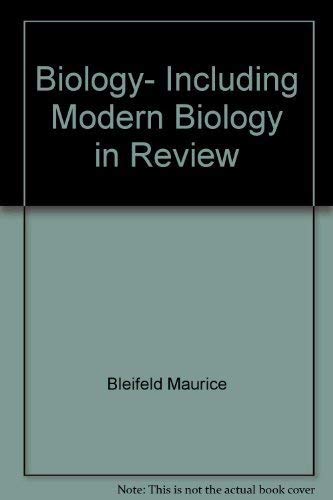 Beispielbild fr Biology, including modern biology in review zum Verkauf von Wonder Book