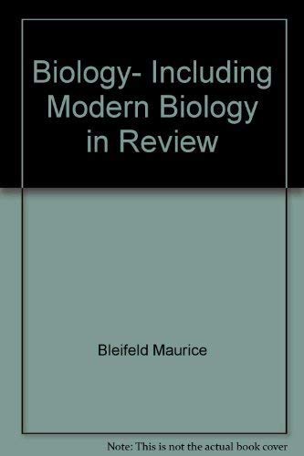 Imagen de archivo de Biology, including modern biology in review a la venta por Wonder Book