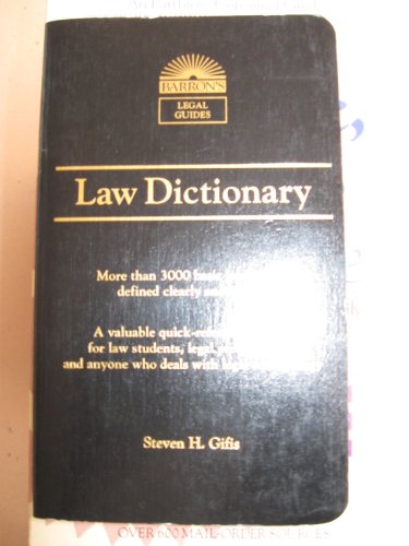 9780812030969: Law Dictionary