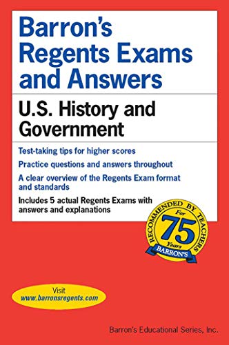 Imagen de archivo de Regents Exams and Answers: U.S. History and Government (Barron's Regents NY) a la venta por ZBK Books