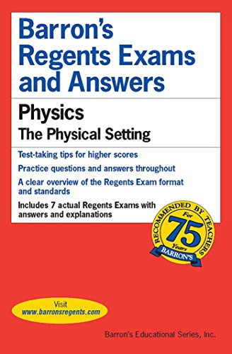 Stock image for Regents Exams and Answers: Physics (Barron's Regents Exams and Answers) Lazar M.S. Ed., Miriam for sale by Mycroft's Books
