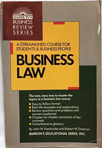 Stock image for Business Law (Barron's Business Review Series) for sale by Colorado's Used Book Store