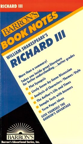 William Shakespeare's Richard III (Barron's Book Notes) (9780812035377) by Rosenblatt, Arthur S.