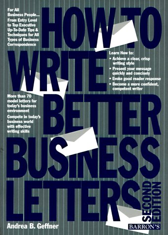 Beispielbild fr How to Write Better Business Letters zum Verkauf von HPB-Emerald