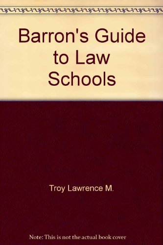 Stock image for Barron's Guide to Law Schools for sale by UHR Books