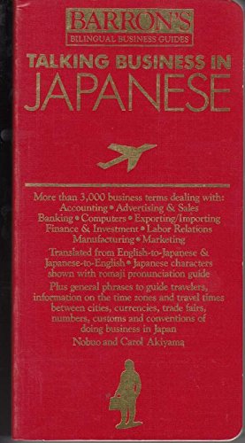 Imagen de archivo de Talking Business in Japanese a la venta por Better World Books