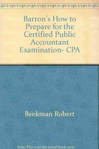 Stock image for Barron's how to prepare for the certified public accountant examination, CPA for sale by medimops