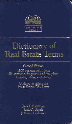 Imagen de archivo de Dictionary of real estate terms a la venta por Open Books
