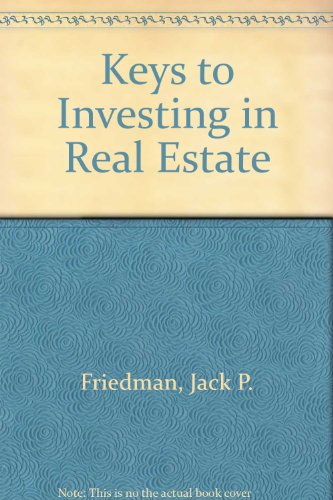 Imagen de archivo de Keys to investing in real estate (Barron's business keys) a la venta por Wonder Book