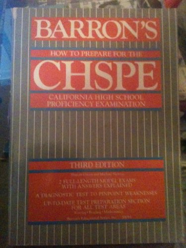 Barron's How to Prepare for the California High School Proficiency Examination (9780812039535) by Green, Sharon; Siemon, Michael