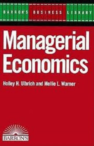 Beispielbild fr Managerial Economics zum Verkauf von Better World Books