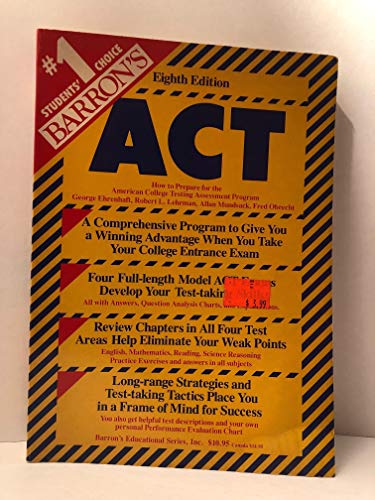 9780812041842: How to Prepare for the Act: American College Testing Assessment Program