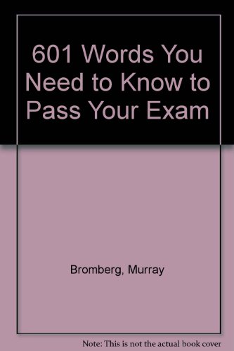 9780812042320: 601 Words You Need to Know to Pass Your Exam