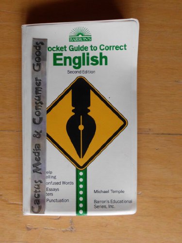 Beispielbild fr A Pocket Guide to Correct English (Barron's Educational Series) zum Verkauf von Wonder Book