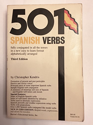 Beispielbild fr 501 Spanish Verbs (501 Verbs Series) zum Verkauf von Your Online Bookstore