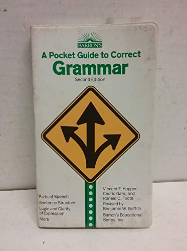 Beispielbild fr A Pocket Guide to Correct Grammar (Barron's Educational Series) zum Verkauf von Half Price Books Inc.