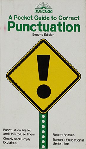 9780812044041: A Pocket Guide to Correct Punctuation (Barron's Educational Series)