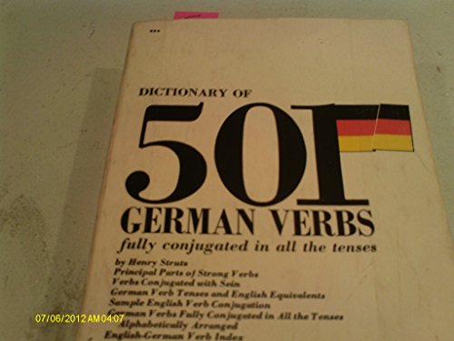 Beispielbild fr 501 German Verbs: Fully Conjugated in All the Tenses (501 Verbs Series) zum Verkauf von SecondSale