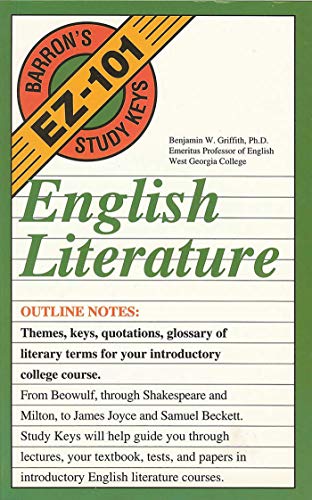 Imagen de archivo de English Literature (Barron's Easy 101 Study Keys) a la venta por WorldofBooks