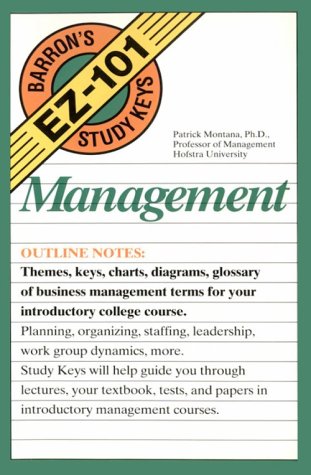 Stock image for Management (Barron's Ez-101 Study Keys) for sale by Wonder Book