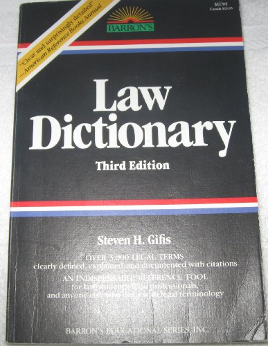 Imagen de archivo de The Law Dictionary a la venta por HPB Inc.