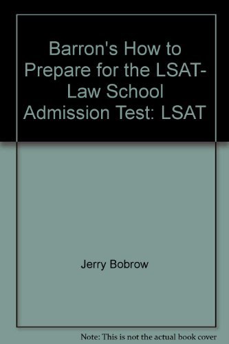 How To Prepare For The Lsat (Barron's How to Prepare for the LSAT) (9780812046472) by BARRON