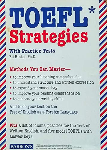 Imagen de archivo de TOEFL Strategies : With Practice Tests for Learning Progress a la venta por Better World Books