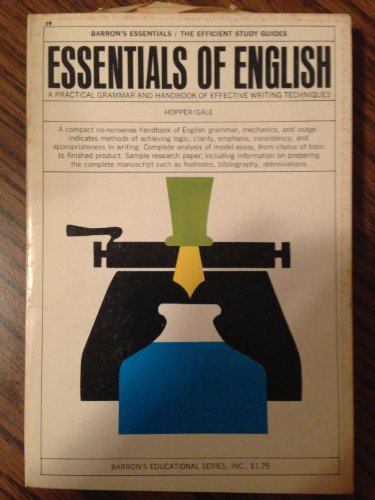 Essentials of English (9780812050318) by Hopper, Vincent F.; Gale, Cedric; Foote, Ronald C.