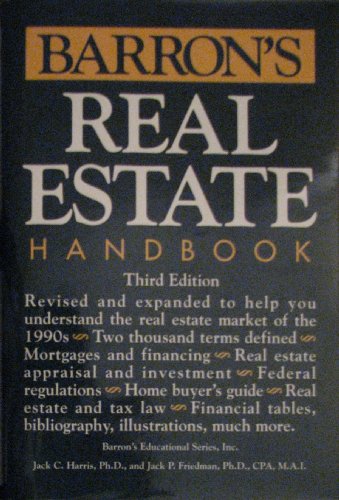 Beispielbild fr Real Estate Handbook zum Verkauf von Better World Books