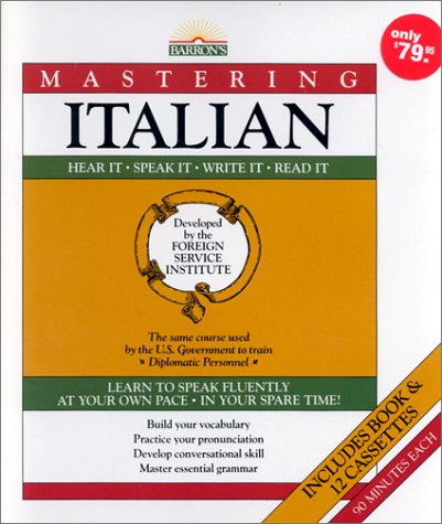 Stock image for Mastering Italian: Book and 12 Cassettes (Mastering Series: Level 1) for sale by Save With Sam